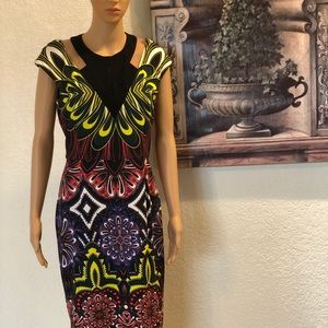 Just Cavalli- Printed Sheath Dress, Size 8